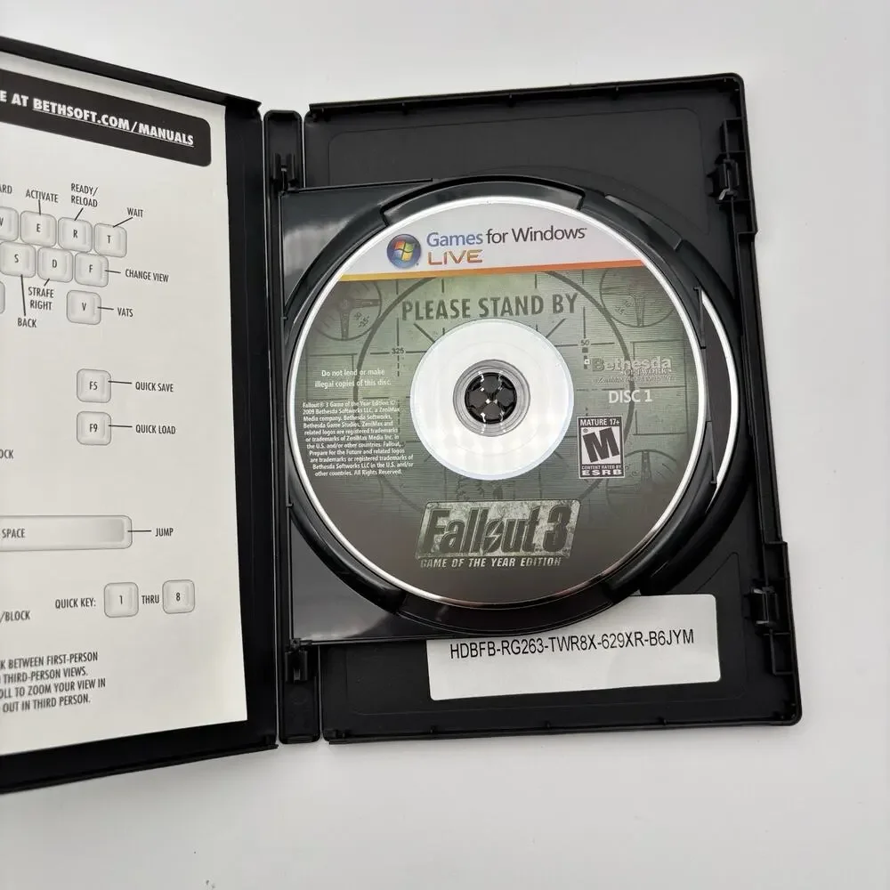 PC DVD Windows Live - Fallout 3: Game of the Year Edition Very Good Condition.